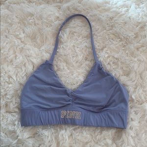 Pink sports bra